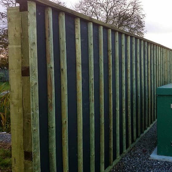 Built to Highways Standards and fitted into timber or steel posts, these screens are highly effective sound screens for industrial and commercial enclosures.
Sound Screen Facts
Design and height to suit specific requirements.
The JCW Absorbent Sound Screen conforms and tested to BS EN 1793. Also tested and complies to BS EN 1794-1 and BS EN 1794-2.
Complies with Highways Sector Scheme 2C for the prefabrication of environmental barriers.
Structural calculations may be required by qualified persons, no responsibility can be accepted by using this design without professional advice.
Design in accordance with specification for Highway Works Clause 2504. Treatment to Sector Scheme 4.
Height of JCW Absorbent Sound Screen is variable to suit specific locations. Post centres at 3.0m unless otherwise specified. JCW
Absorbent Sound Screens can also be fitted to timber posts as an alternative